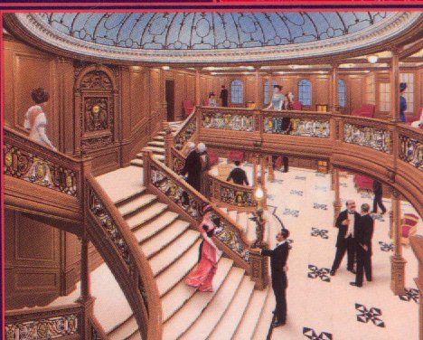A Beautiful Painting Of The Grand Staircase.: